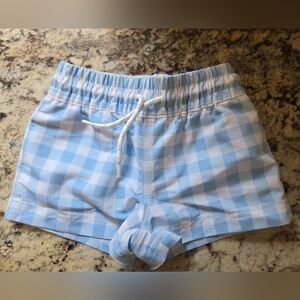 The Beaufort Bonnet Company Light Blue and White Gingham Shorts
